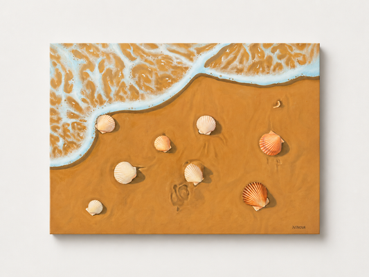 After The Wave— Original Oil Painting